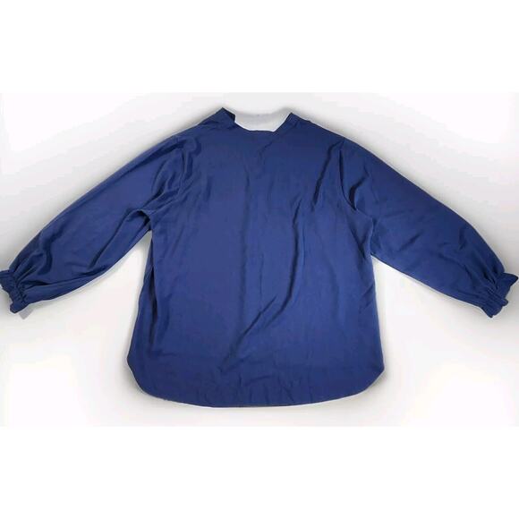 Dressy V Neck Long Sleeve Blouse Loose Fit Lightweight Womens Plus Size 4XL - Picture 4 of 8